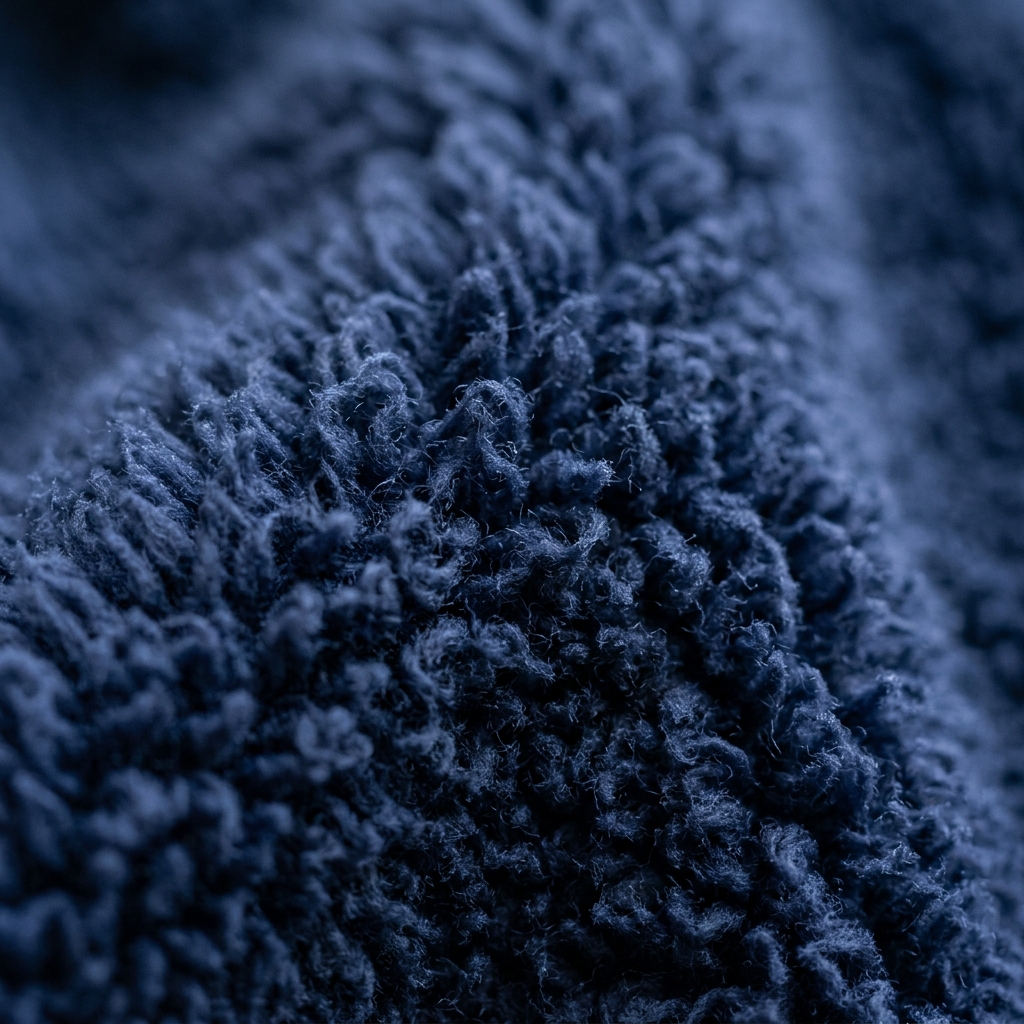 Close-up texture of soft brushed polar fleece fabric